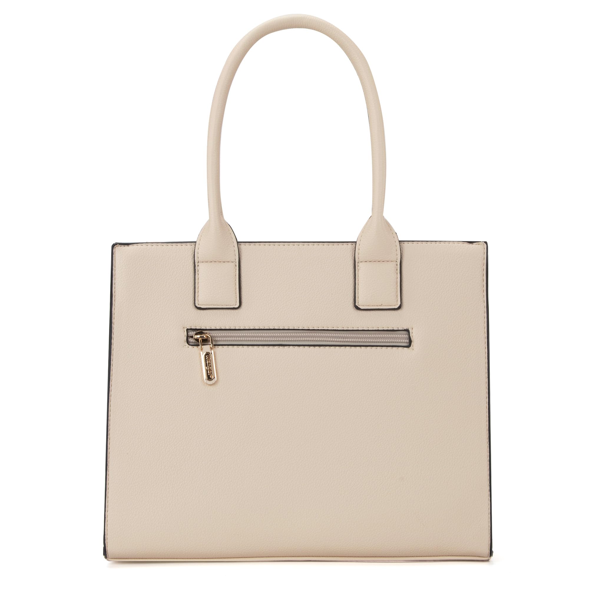 Foto 4 | Bolso De Mano Wrangler Wg3-8321bg Para Mujer, Color Beige, Con Juego De 3 Piezas - Venta Internacional.