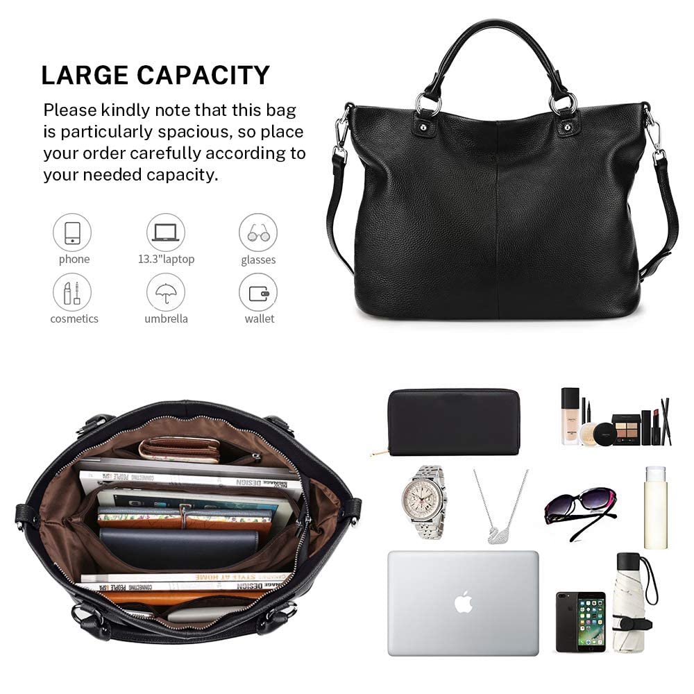 Foto 5 pulgar | Bolso De Mano Kattee Con Parte Superior De Piel Suave Para Mujer - Venta Internacional.
