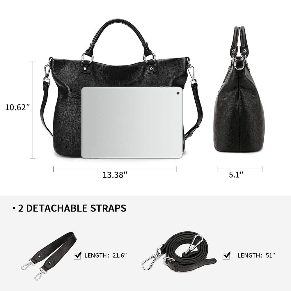 Foto 6 pulgar | Bolso De Mano Kattee Con Parte Superior De Piel Suave Para Mujer - Venta Internacional.