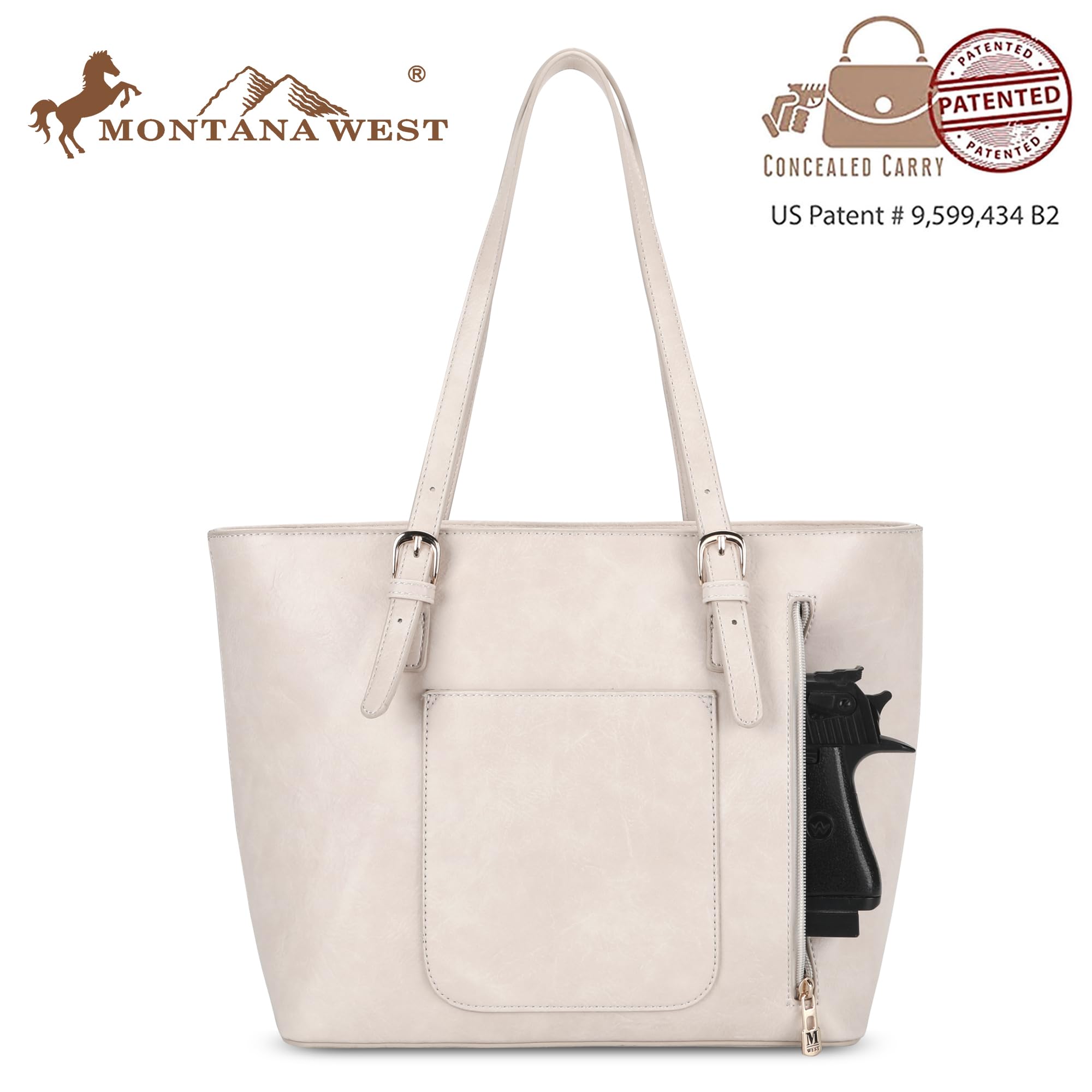 Foto 6 | Bolso De Mano Montana West Mwc3-g055cow Con Estampado De Vaca, Juego De 3 Piezas - Venta Internacional.