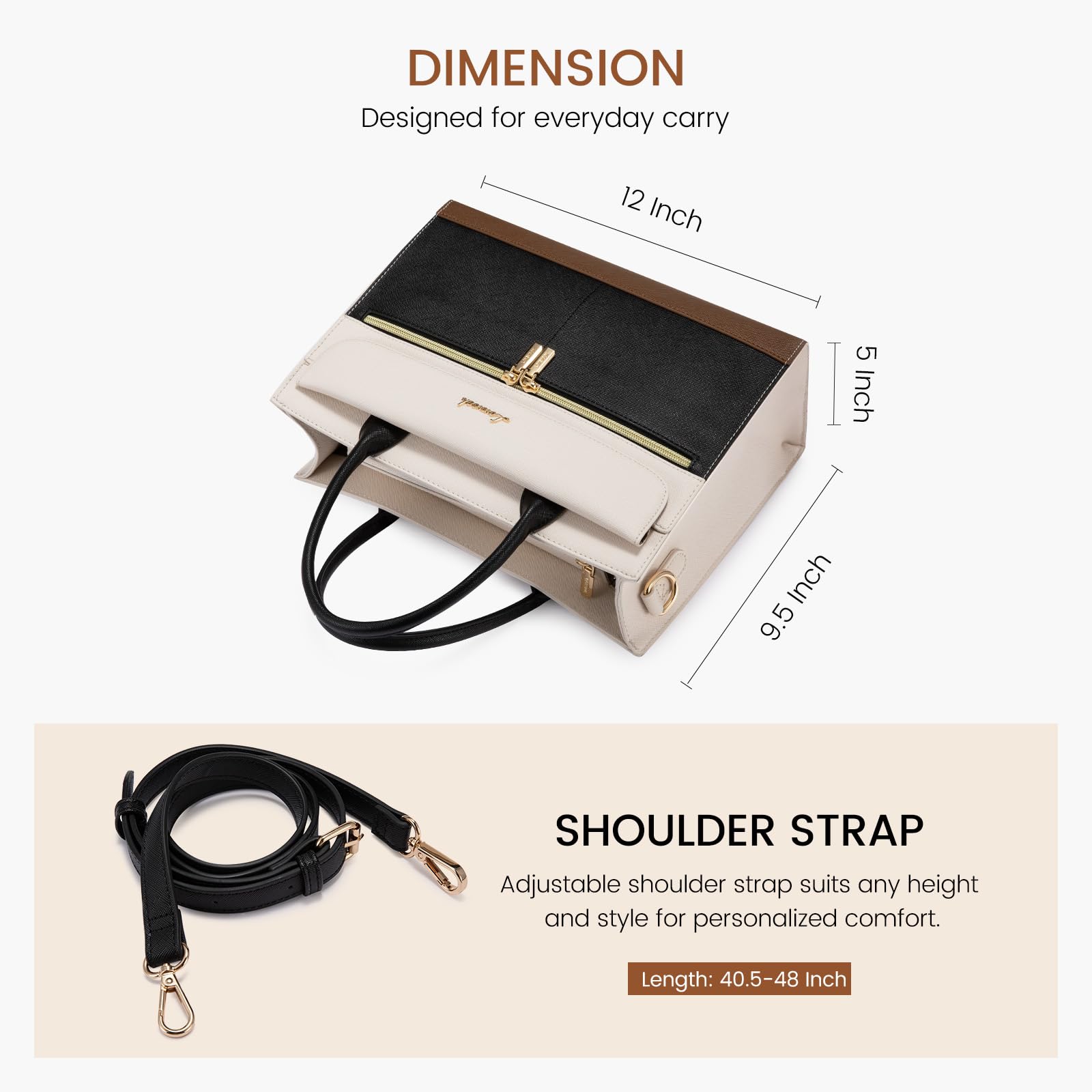 Foto 5 | Monederos Y Bolsos Lovevook Bolso De Hombro De Piel Negro - Venta Internacional.