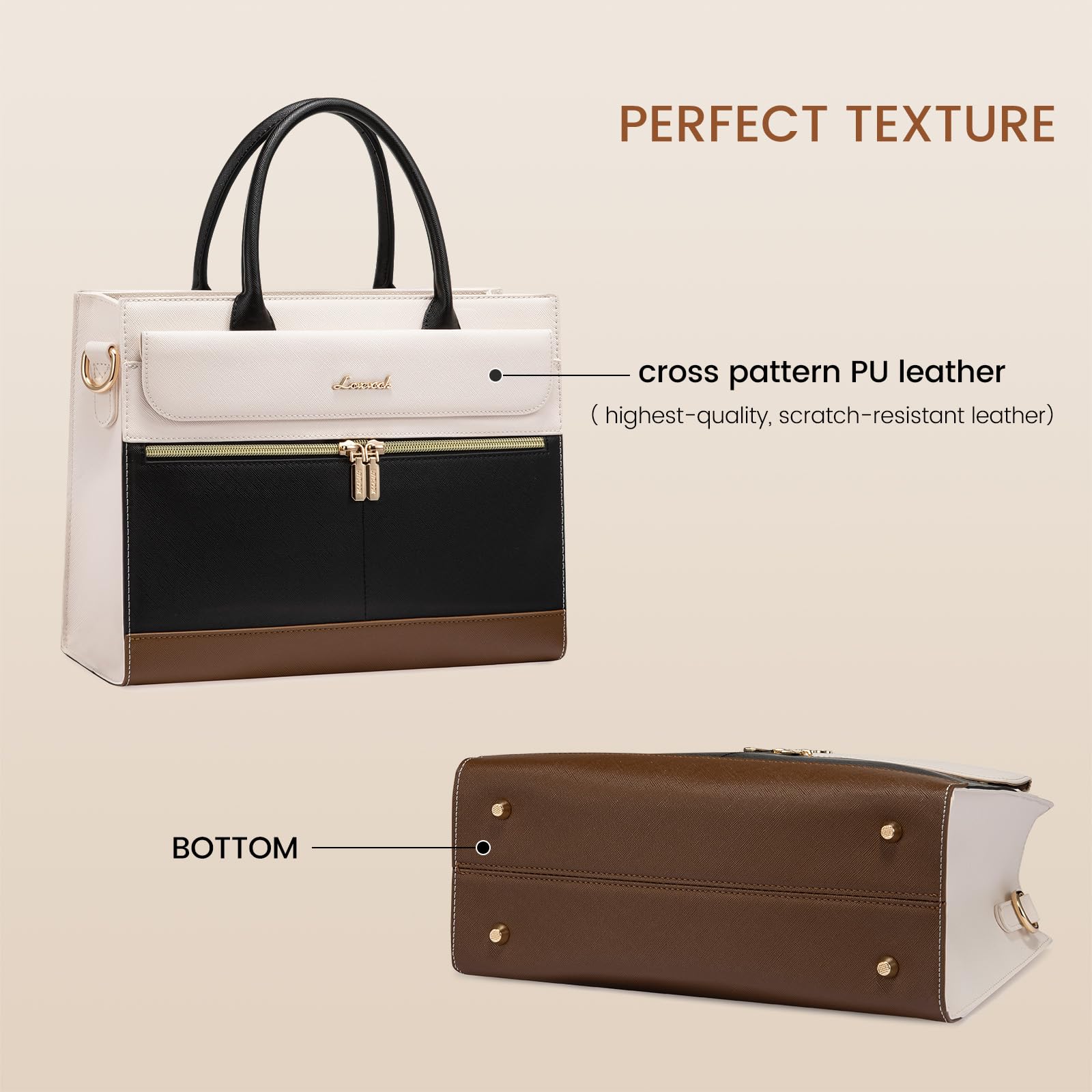Foto 6 | Monederos Y Bolsos Lovevook Bolso De Hombro De Piel Negro - Venta Internacional.