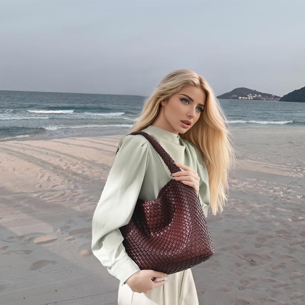 Foto 3 pulgar | Bolso Geelyda 2025 Tejido Para Mujer Con Bolso De Mano Color Café - Venta Internacional.