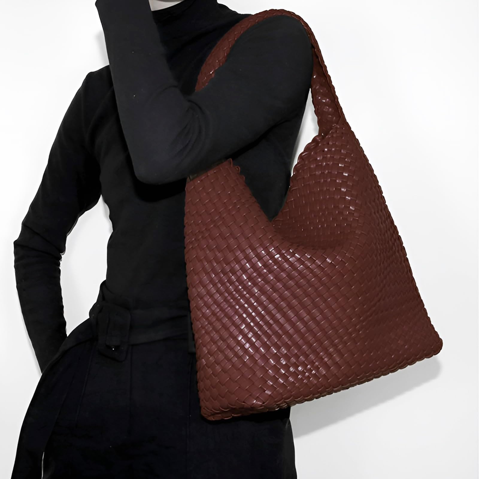 Foto 5 pulgar | Bolso Geelyda 2025 Tejido Para Mujer Con Bolso De Mano Color Café - Venta Internacional.