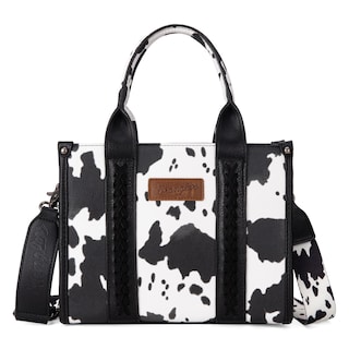 Foto 1 | Bolso Wrangler Con Estampado De Vaca Para Mujer, Negro, Con Correa De Guitarra - Venta Internacional.