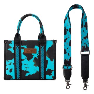Foto 3 | Bolso Wrangler Con Estampado De Vaca Para Mujer, Color Turquesa - Venta Internacional.