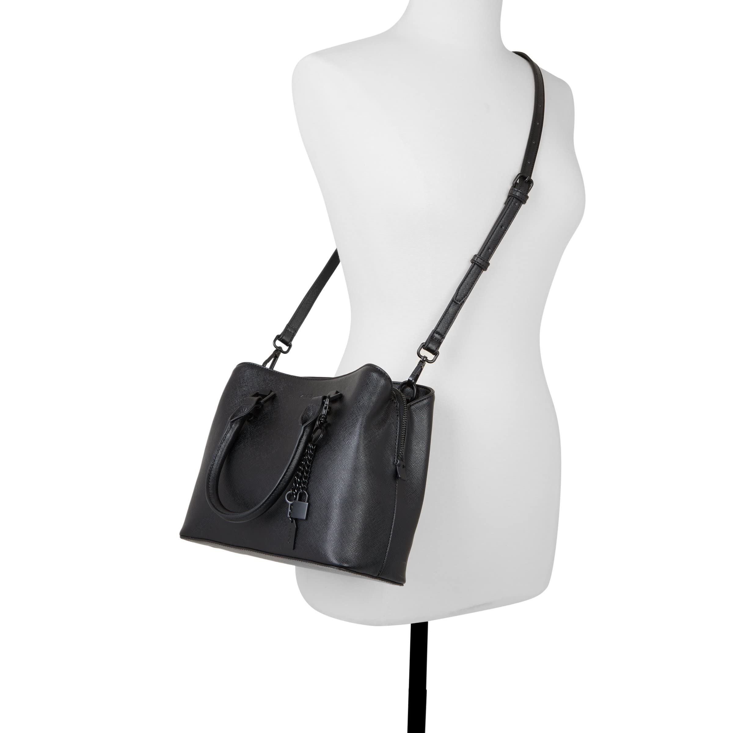 Foto 6 pulgar | Bolso De Mano Aldo Legoirii Para Mujer En Piel Sintética Negra - Venta Internacional.