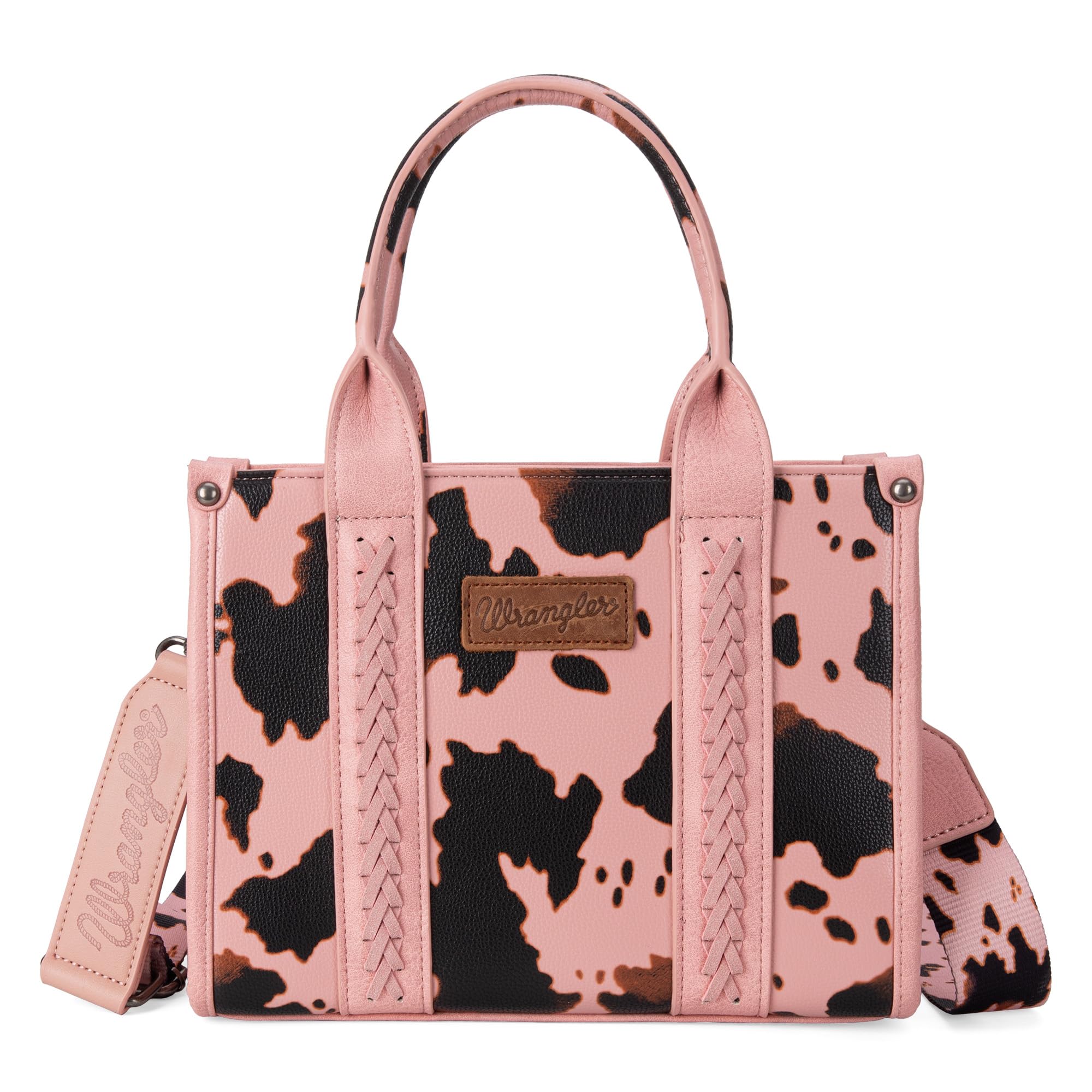 Foto 2 pulgar | Bolso Wrangler Con Estampado De Vaca Para Mujer, Estilo Western, Color Rosa - Venta Internacional.