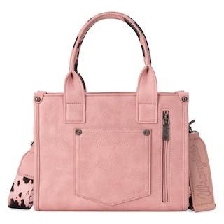 Foto 4 | Bolso Wrangler Con Estampado De Vaca Para Mujer, Estilo Western, Color Rosa - Venta Internacional.