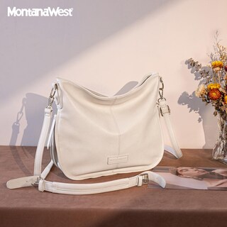 Foto 4 | Bolso De Mano Montana West Hobo De Cuero Vegano Beige Mww16-1022bg - Venta Internacional.