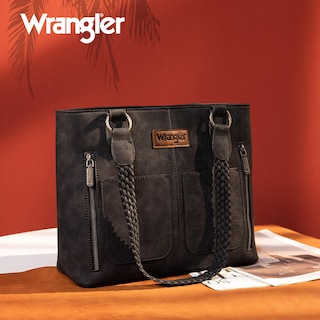 Foto 2 | Bolso De Mano Wrangler Wg78-g8317bk Para Mujer Tipo Cuero - Venta Internacional.