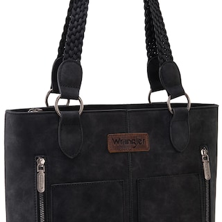 Foto 3 | Bolso De Mano Wrangler Wg78-g8317bk Para Mujer Tipo Cuero - Venta Internacional.