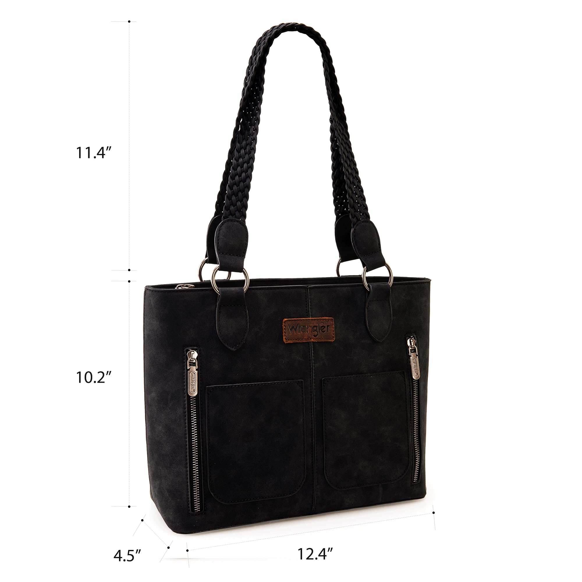 Foto 6 | Bolso De Mano Wrangler Wg78-g8317bk Para Mujer Tipo Cuero - Venta Internacional.