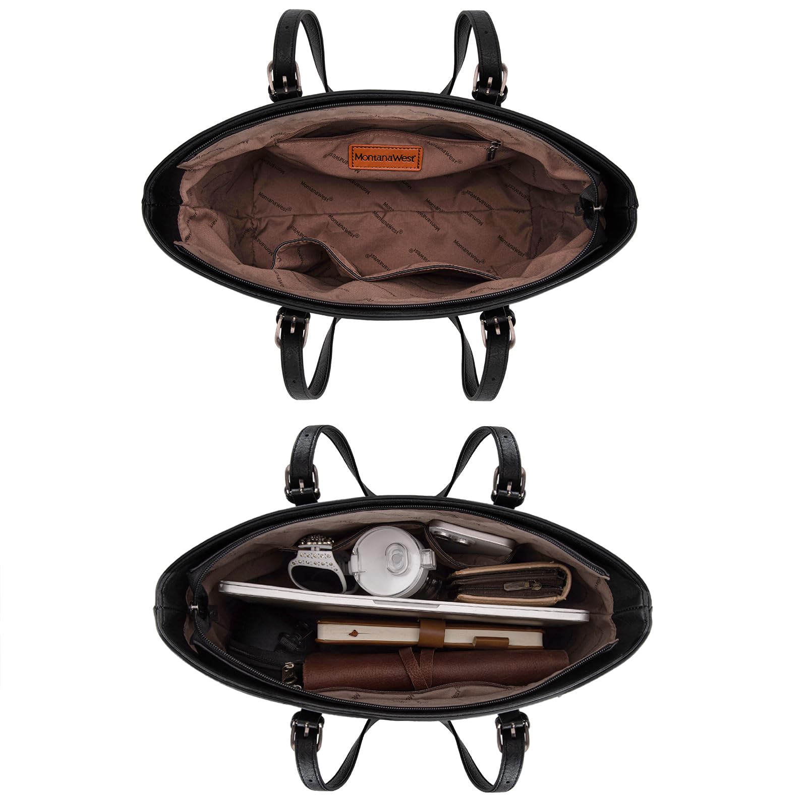 Foto 8 pulgar | Conjunto De Bolsos Montana West Mwc3-g058bk Con Estampado De Leopardo Para Mujer - Venta Internacional.