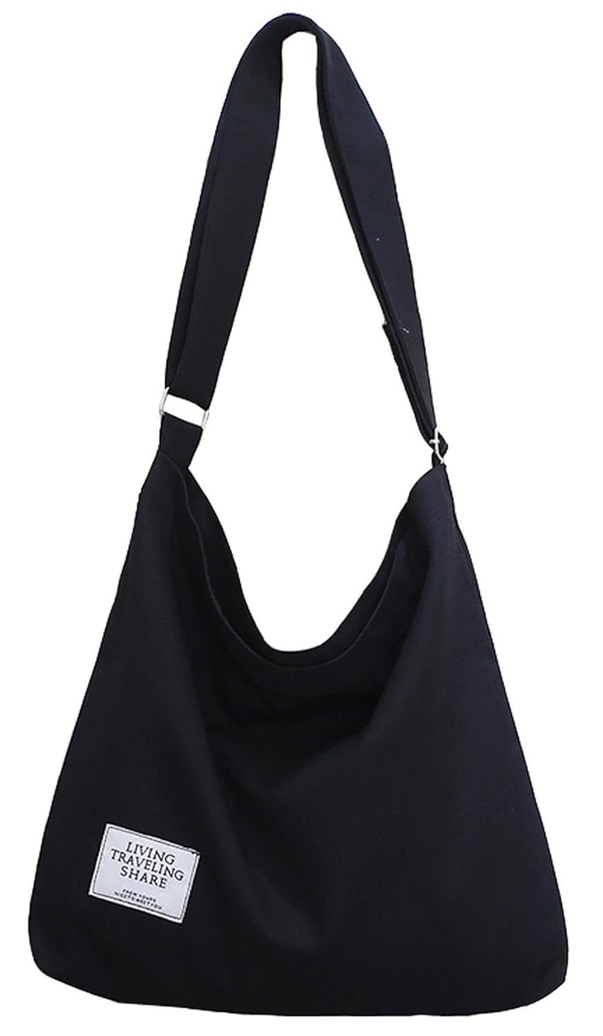 Foto 2 pulgar | Bolso De Hombro Covelin Retro Canvas Para Mujer Negro - Venta Internacional.