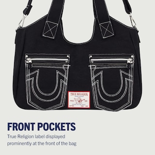 Foto 3 | Bolso Tipo Cartera True Religion Para Mujer, Poliéster Y Algodón, Color Negro - Venta Internacional.
