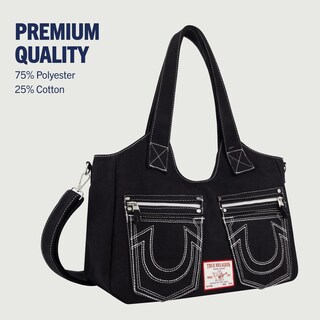 Foto 5 | Bolso Tipo Cartera True Religion Para Mujer, Poliéster Y Algodón, Color Negro - Venta Internacional.