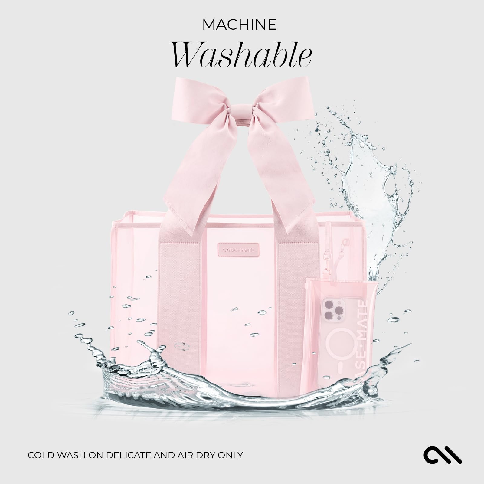 Foto 6 pulgar | Beach Tote Case-mate Con Lazo Rosa Impermeable Para Mujer, Talla Grande - Venta Internacional.