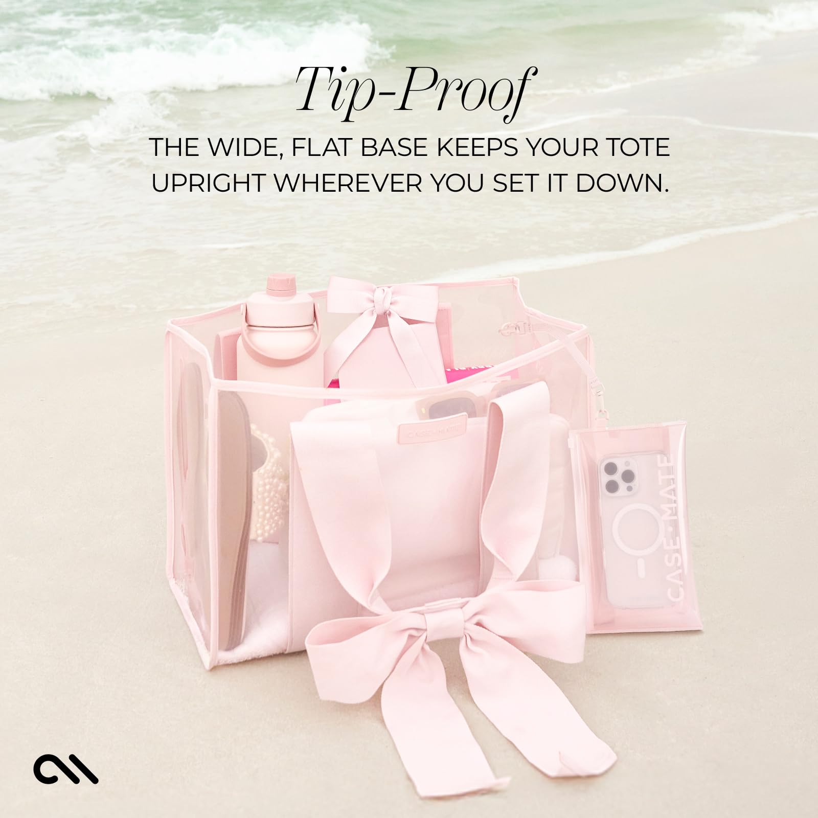Foto 8 pulgar | Beach Tote Case-mate Con Lazo Rosa Impermeable Para Mujer, Talla Grande - Venta Internacional.