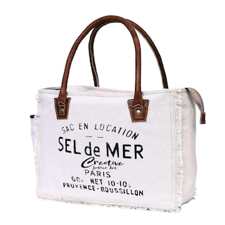 Foto 3 | Bolso Hobo Creative Leather Art Sel De Mer, Lona Para Mujer - Venta Internacional.
