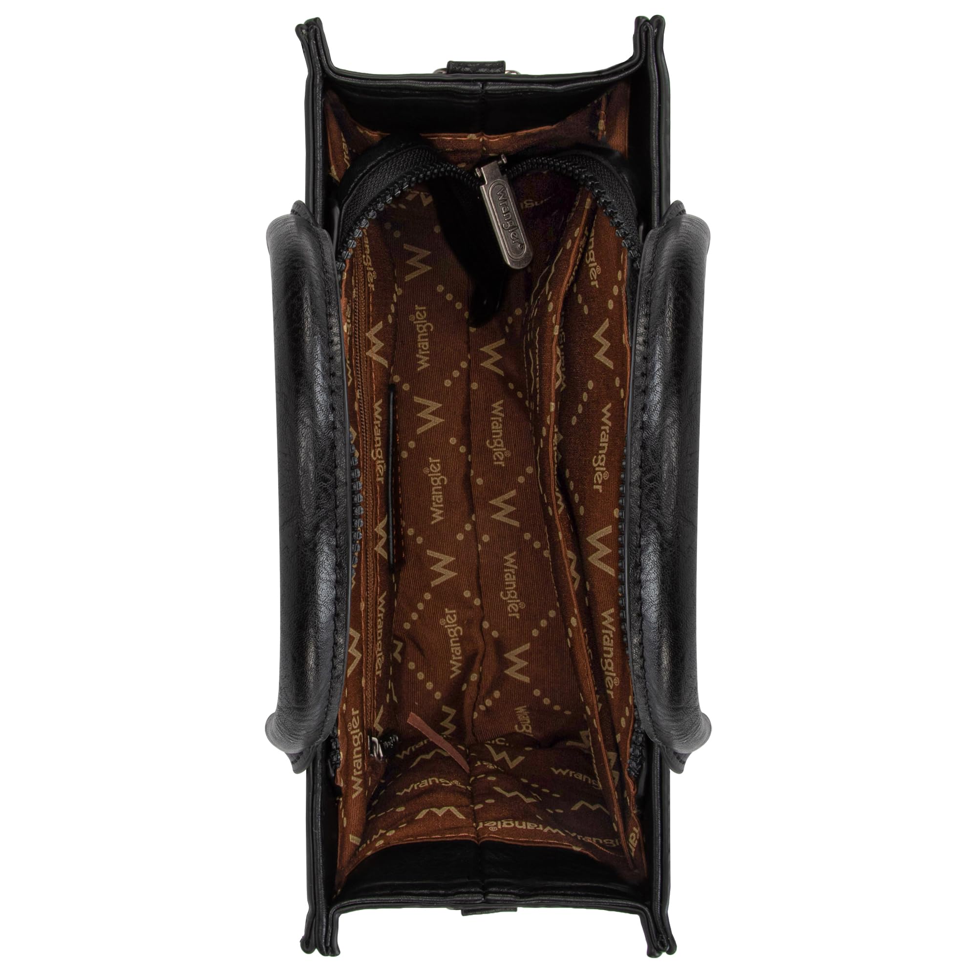 Foto 7 pulgar | Bolso De Mano Montana West Wrangler Para Mujer, Estampado De Cocodrilo Negro - Venta Internacional.