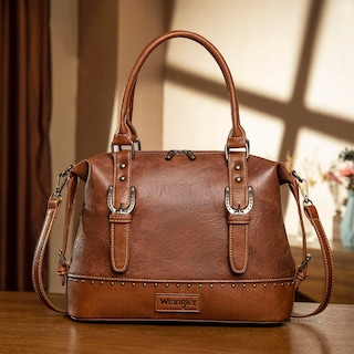 Foto 2 | Bolso Montana West Wrangler Doctor Bag Crazy Horse Leather - Venta Internacional.