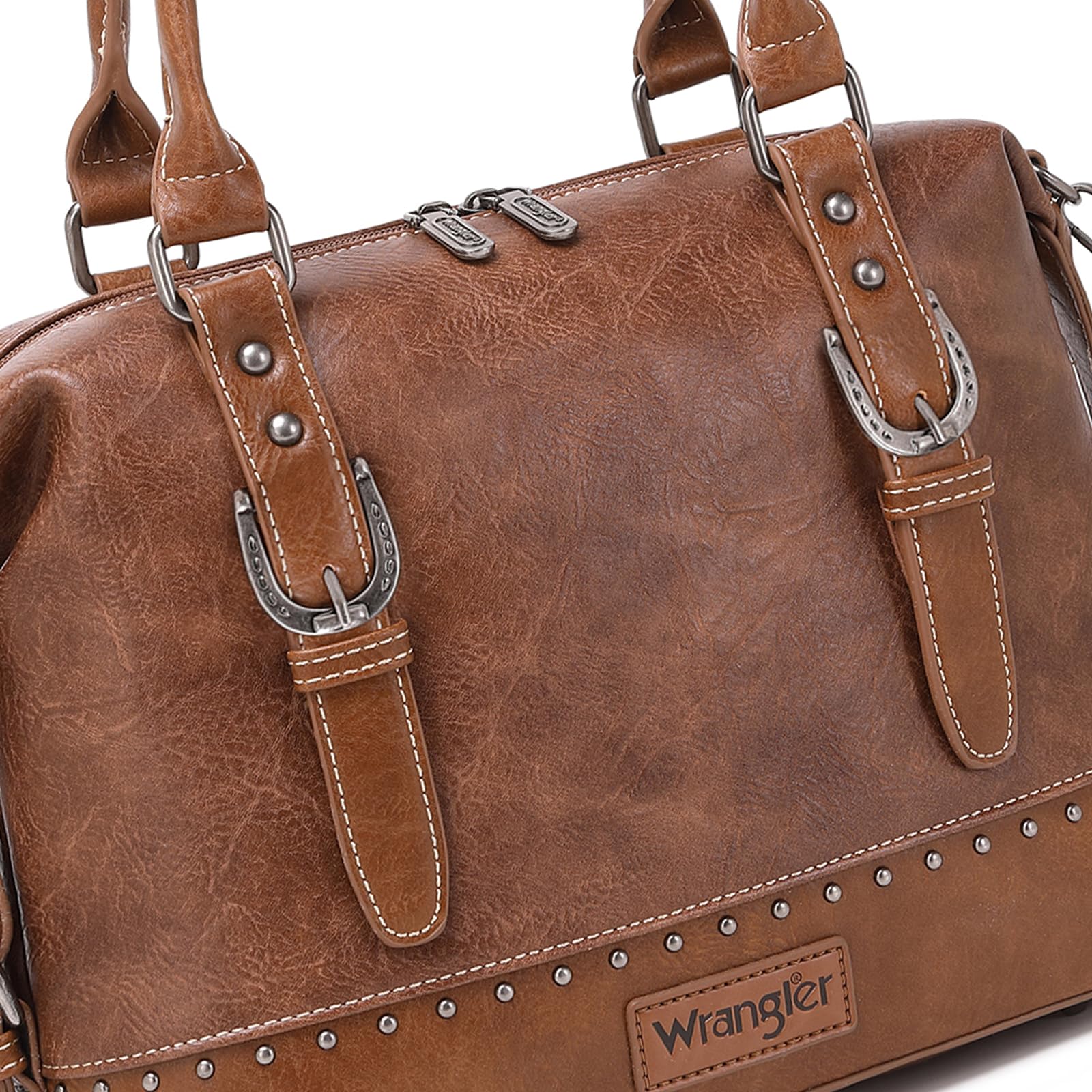 Foto 3 | Bolso Montana West Wrangler Doctor Bag Crazy Horse Leather - Venta Internacional.