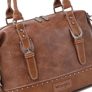 Foto 3 | Bolso Montana West Wrangler Doctor Bag Crazy Horse Leather - Venta Internacional.