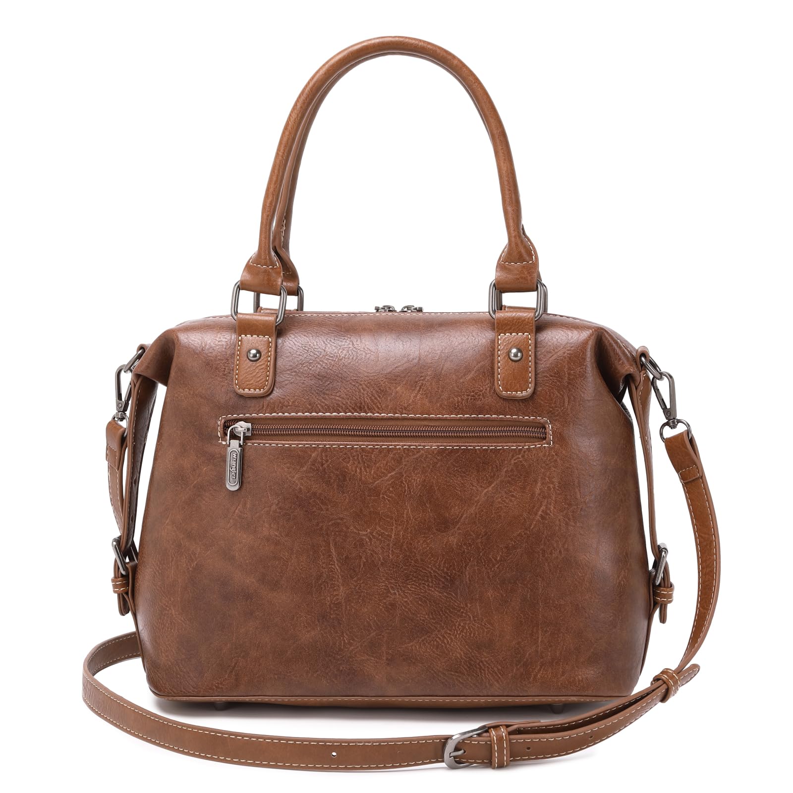 Foto 5 | Bolso Montana West Wrangler Doctor Bag Crazy Horse Leather - Venta Internacional.