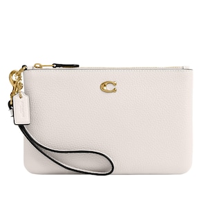 Foto 1 | Wristlet Coach Small B4/piel Granulada Pulida A La Tiza - Venta Internacional.