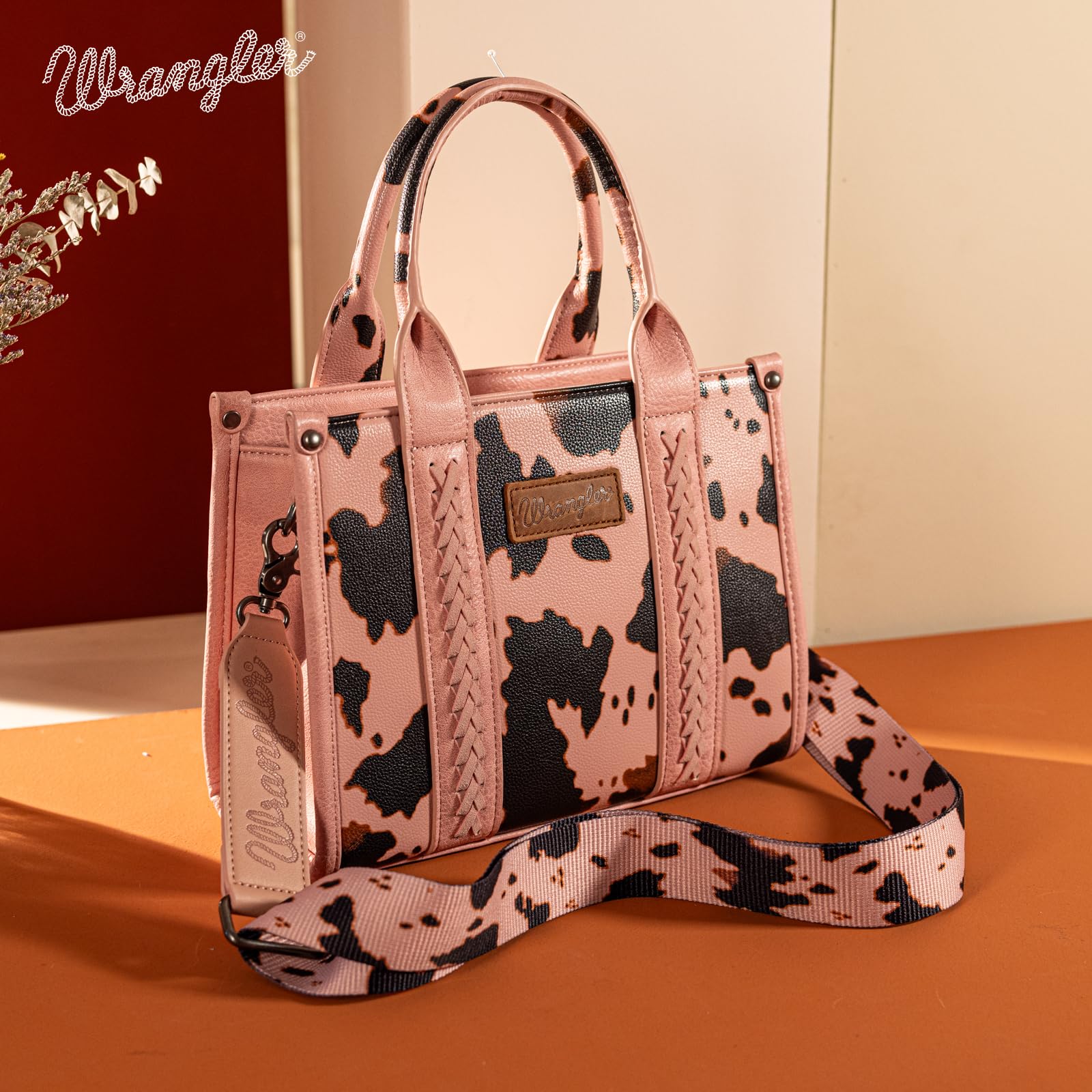 Foto 5 pulgar | Bolso Wrangler Tote Para Mujer Con Asa Superior Y Correa Cruzada - Venta Internacional.