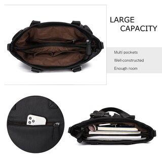 Foto 5 | Bolso De Hombro Kl928, Bolsos Grandes Para Mujer, Bolsos De Mano, Color Negro - Venta Internacional.