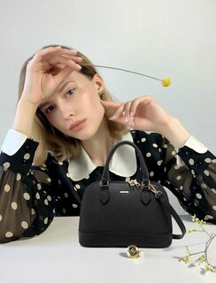 Foto 6 | Bandolera Lovevook Para Mujer Pequeña De Piel Vegana Negra - Venta Internacional.