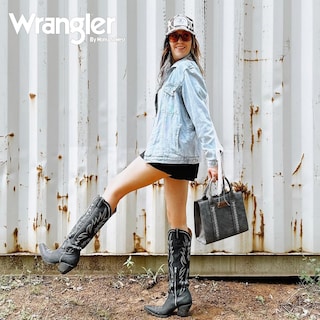 Foto 2 | Bolso De Mano Montana West Wrangler Con Estampado De Cocodrilo Para Mujer - Venta Internacional.