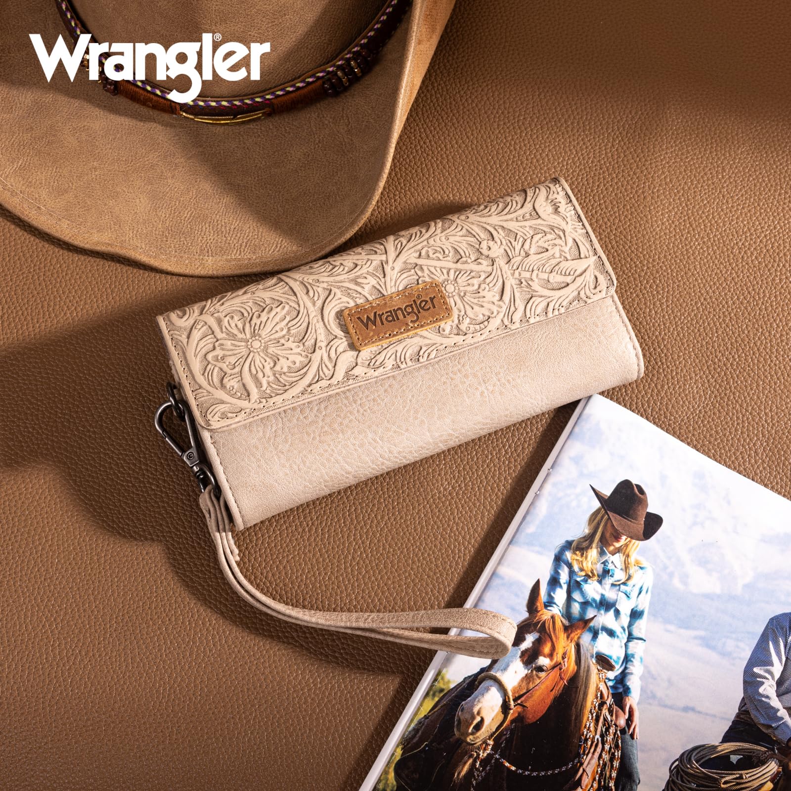 Foto 7 pulgar | Cartera Montana West Wrangler De Piel Vegana Color Albaricoque Para Mujer - Venta Internacional.