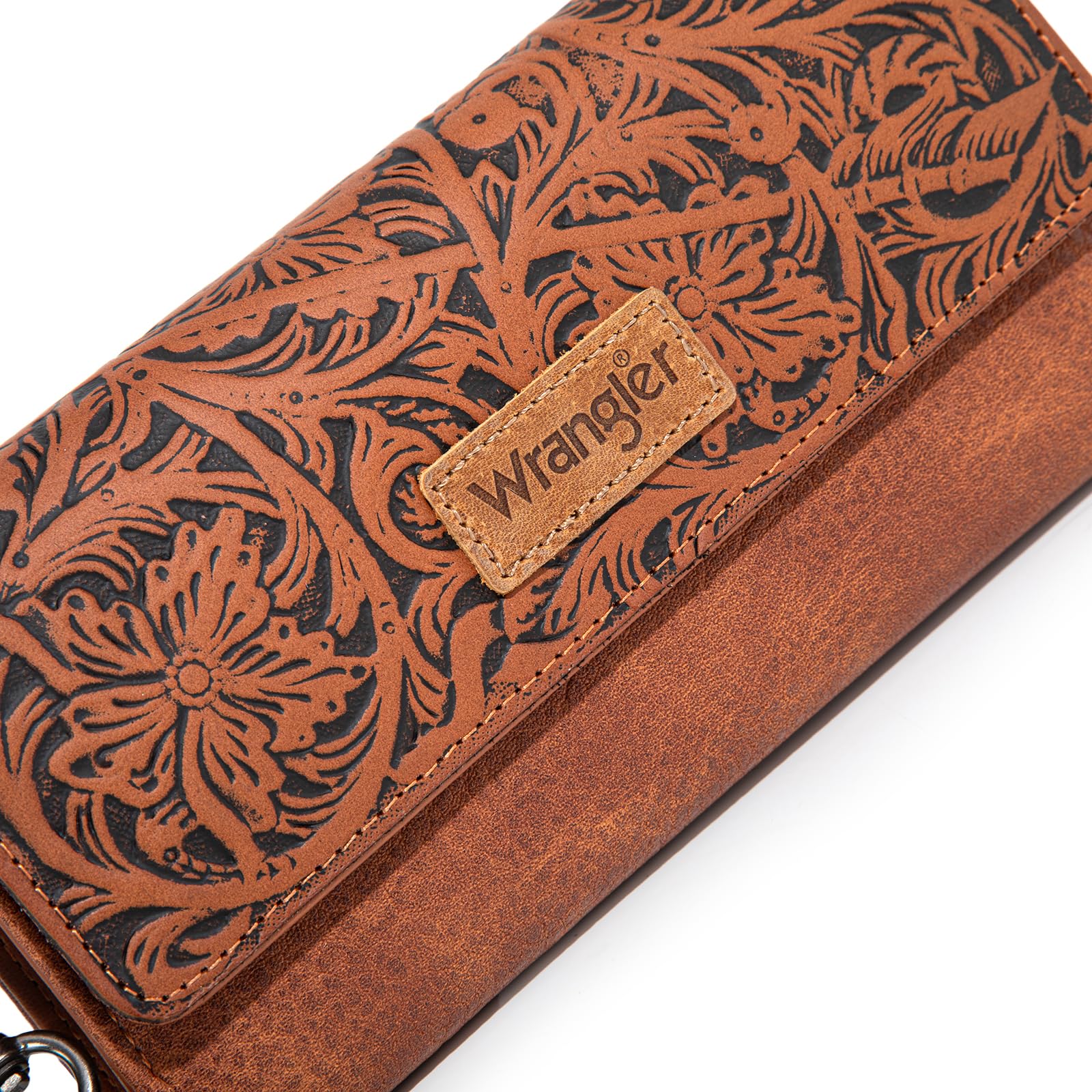 Foto 4 | Cartera Montana West Wrangler Tooling Brown Para Mujer - Venta Internacional.