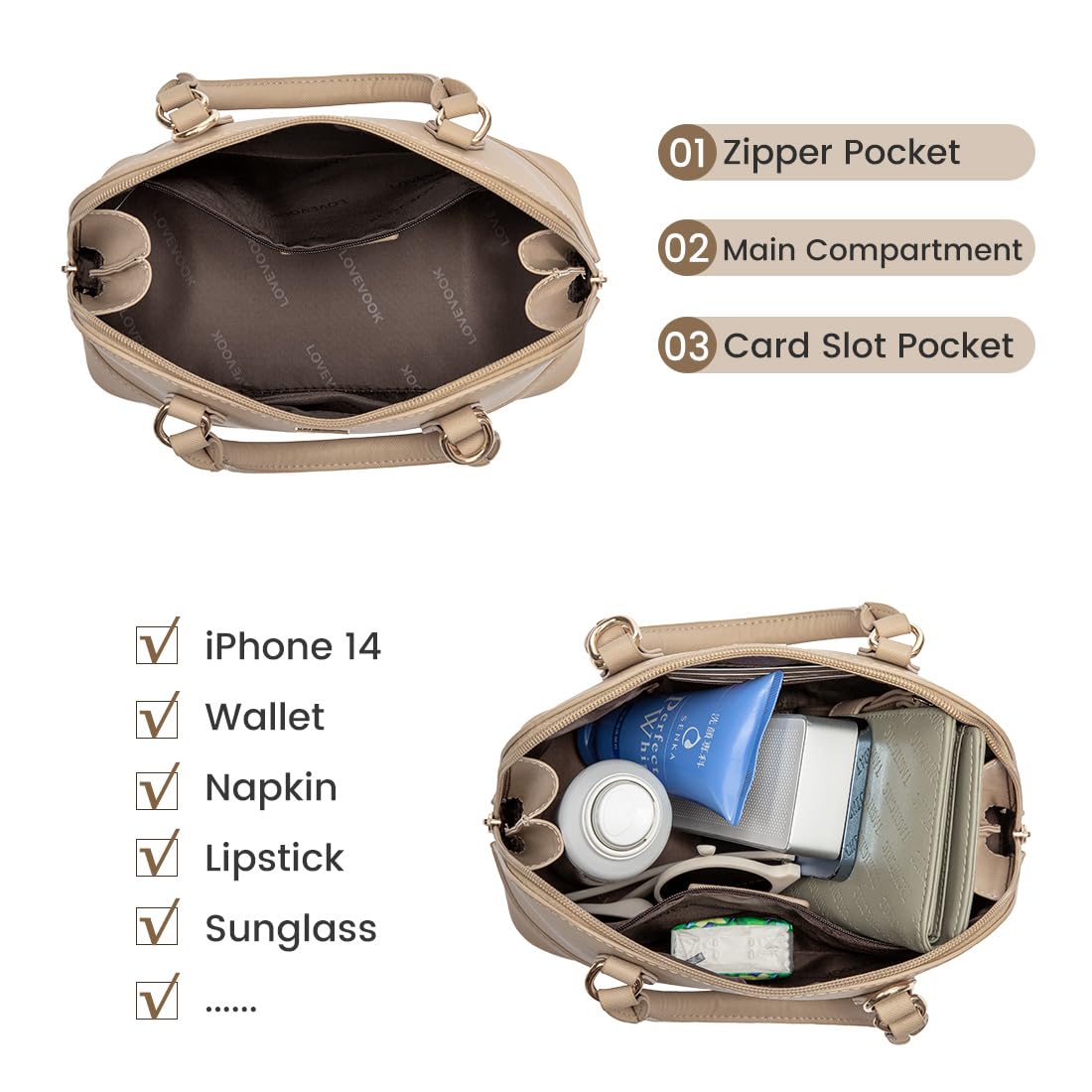 Foto 4 pulgar | Bandolera Lovevook, Bolso Pequeño Para Mujer Desnuda - Venta Internacional.