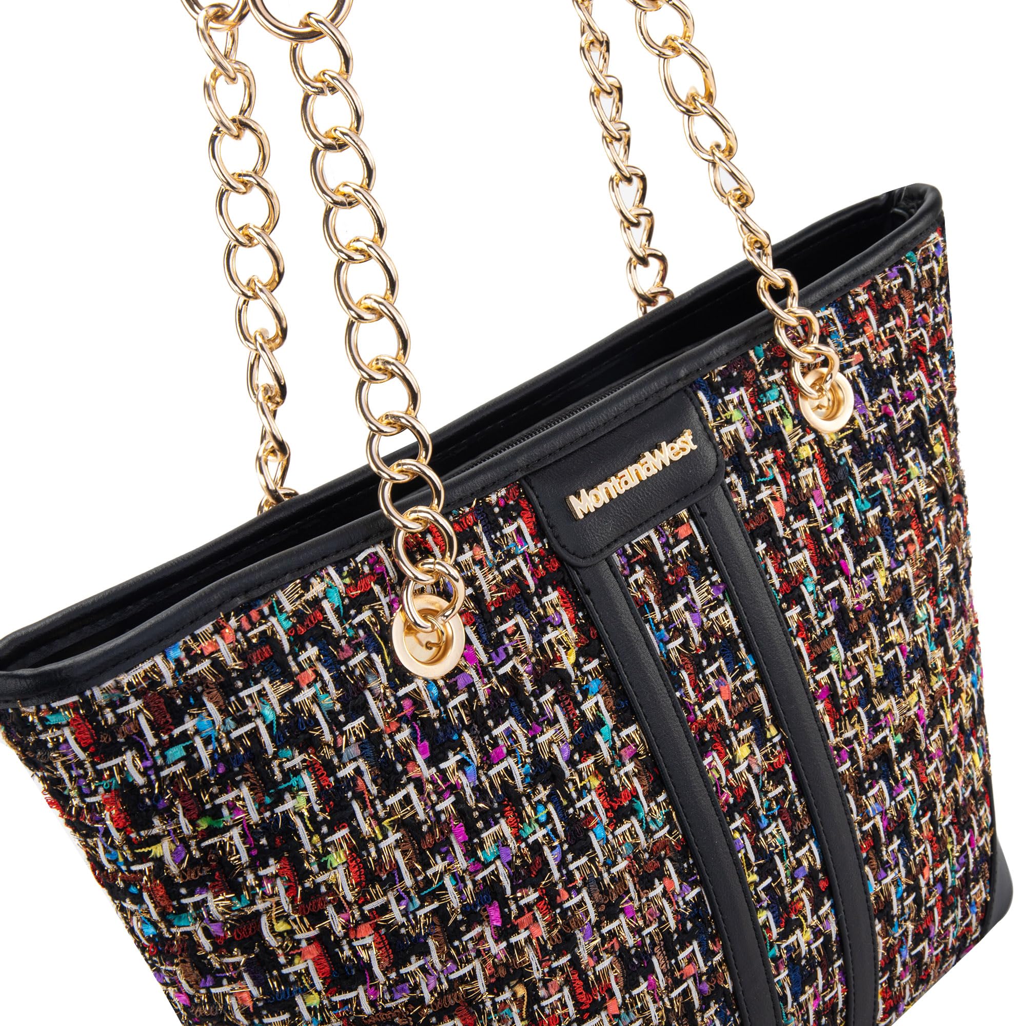 Foto 3 pulgar | Bolso De Mano Montana West Mwc-291bk Para Mujer Con Correa De Cadena - Venta Internacional.