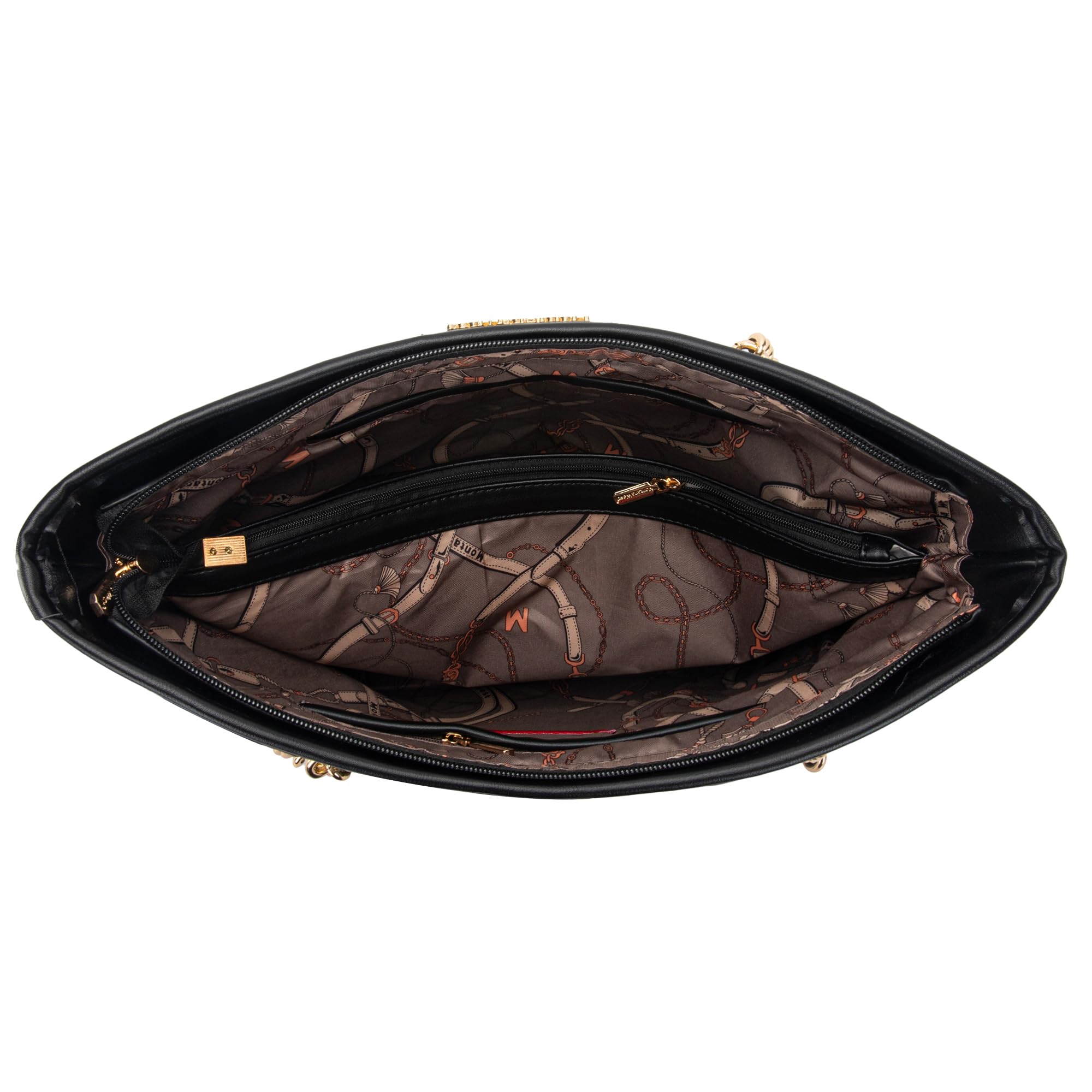 Foto 4 pulgar | Bolso De Mano Montana West Mwc-291bk Para Mujer Con Correa De Cadena - Venta Internacional.