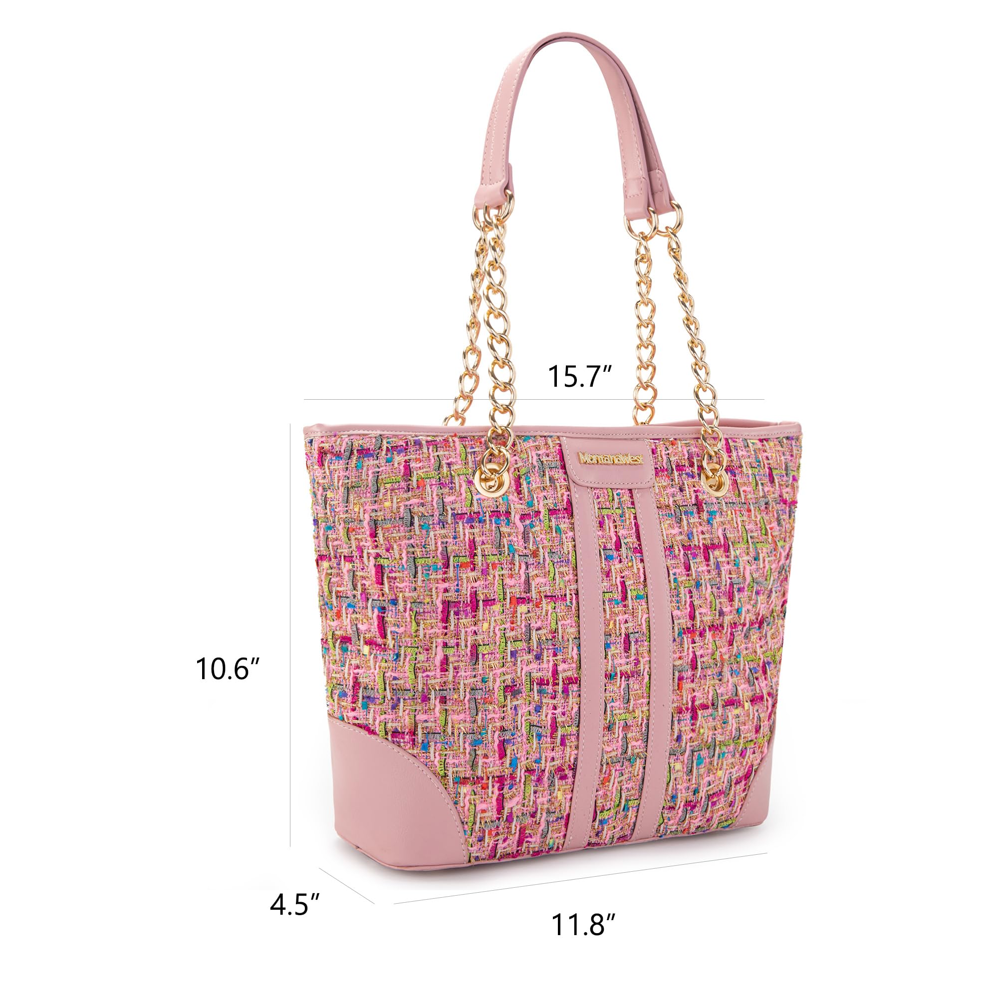 Foto 5 pulgar | Bolso De Mano Montana West Mwc-291pk Para Mujer Con Correa De Cadena - Venta Internacional.