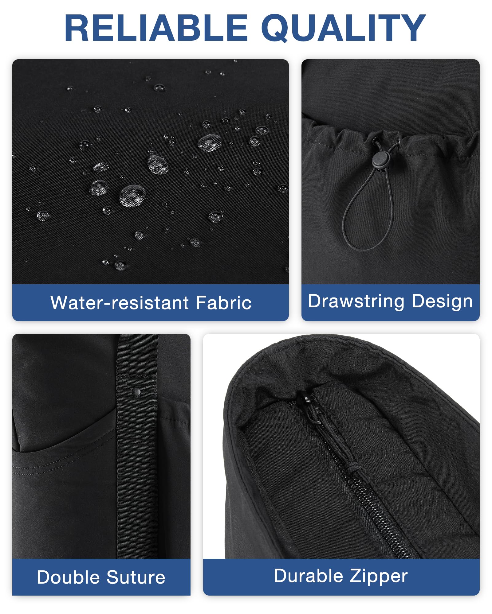 Foto 6 | Bolso De Mano Bagsmart Para Mujer, Grande, De Viaje, Con Hombro, Negro - Venta Internacional.