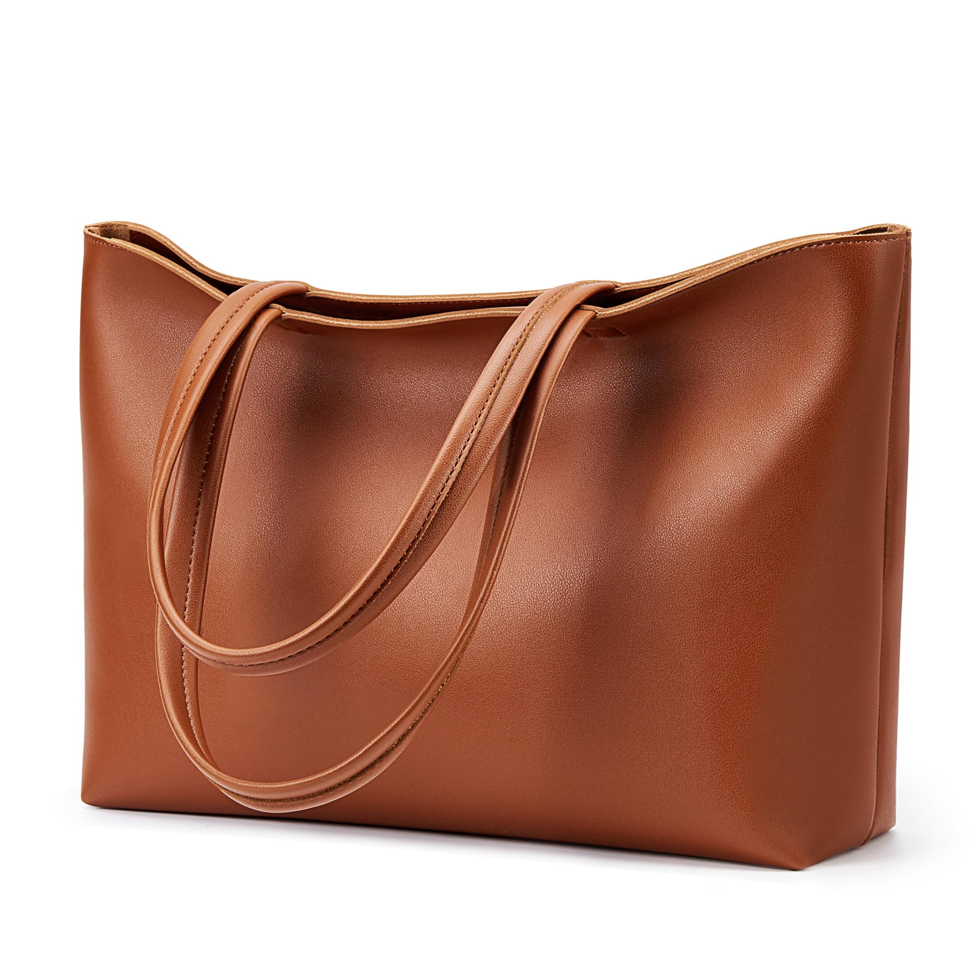 Foto 1 | Bolso De Mano Kalidi De Piel Sintética Con Cremallera En El Hombro, Marrón, Para Mujer - Venta Internacional.
