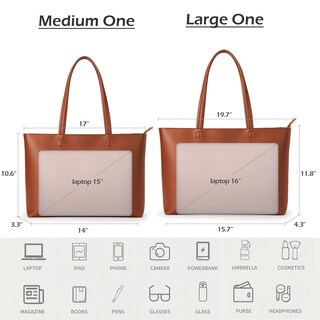 Foto 4 | Bolso De Mano Kalidi De Piel Sintética Con Cremallera En El Hombro, Marrón, Para Mujer - Venta Internacional.