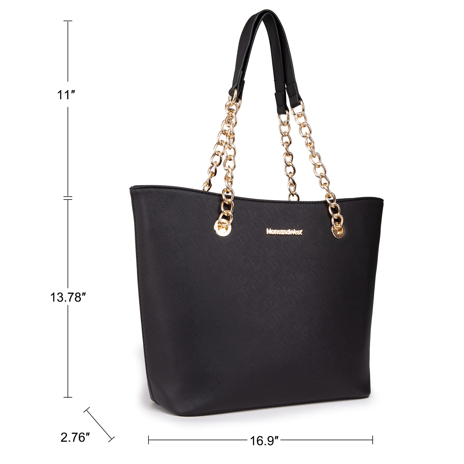 Foto 6 | Bolso De Mano Montana West Mwc-039abk Para Mujer En Piel Sintética - Venta Internacional.