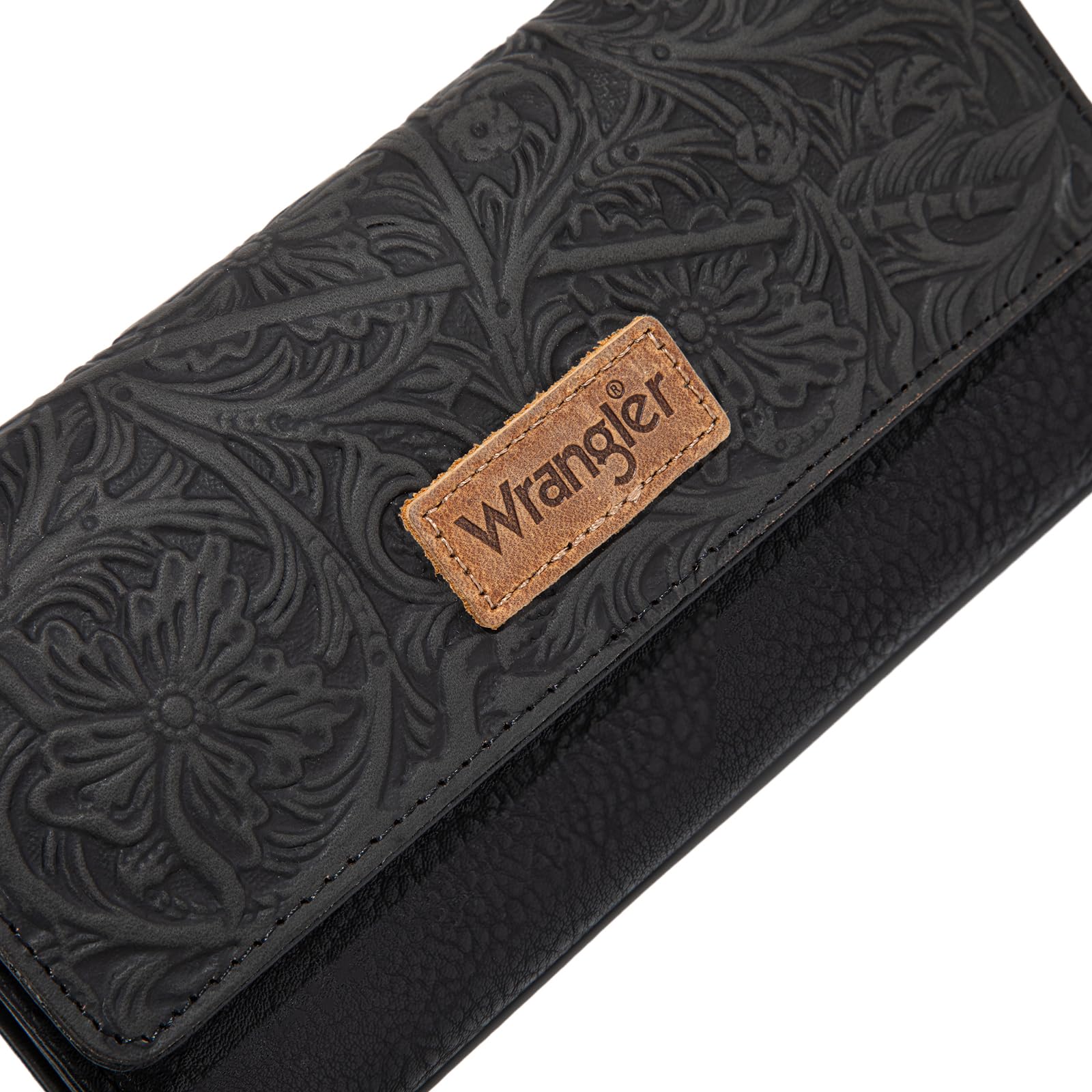 Foto 5 pulgar | Cartera Montana West X Wrangler Tooling Para Mujer, Piel Vegana, Color Negro - Venta Internacional.
