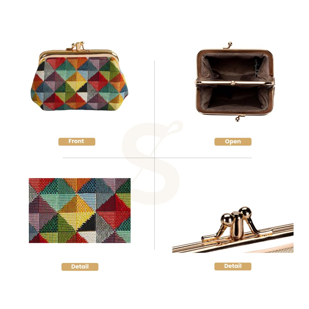 Foto 3 pulgar | Monedero Signare Con Doble Bolsillo Para Mujer - Venta Internacional.