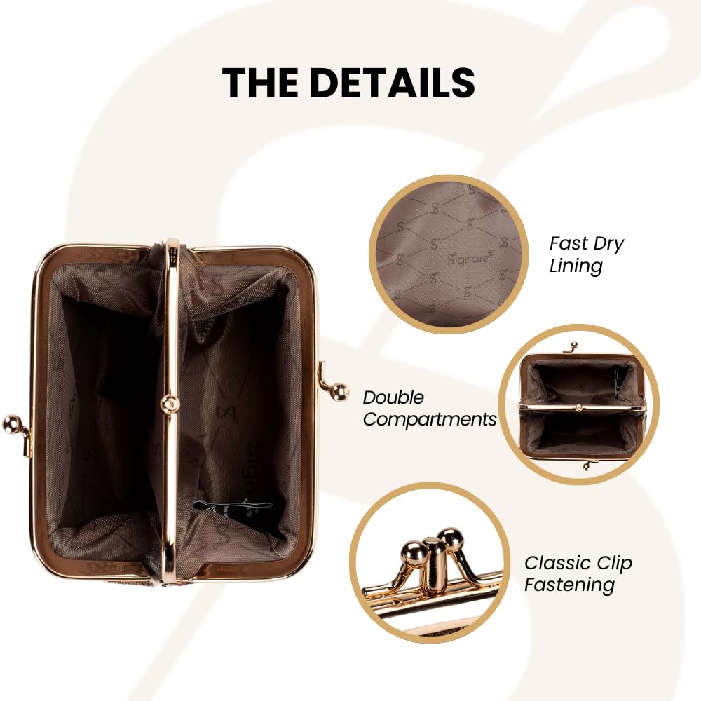 Foto 4 | Monedero Signare Con Doble Bolsillo Para Mujer - Venta Internacional.