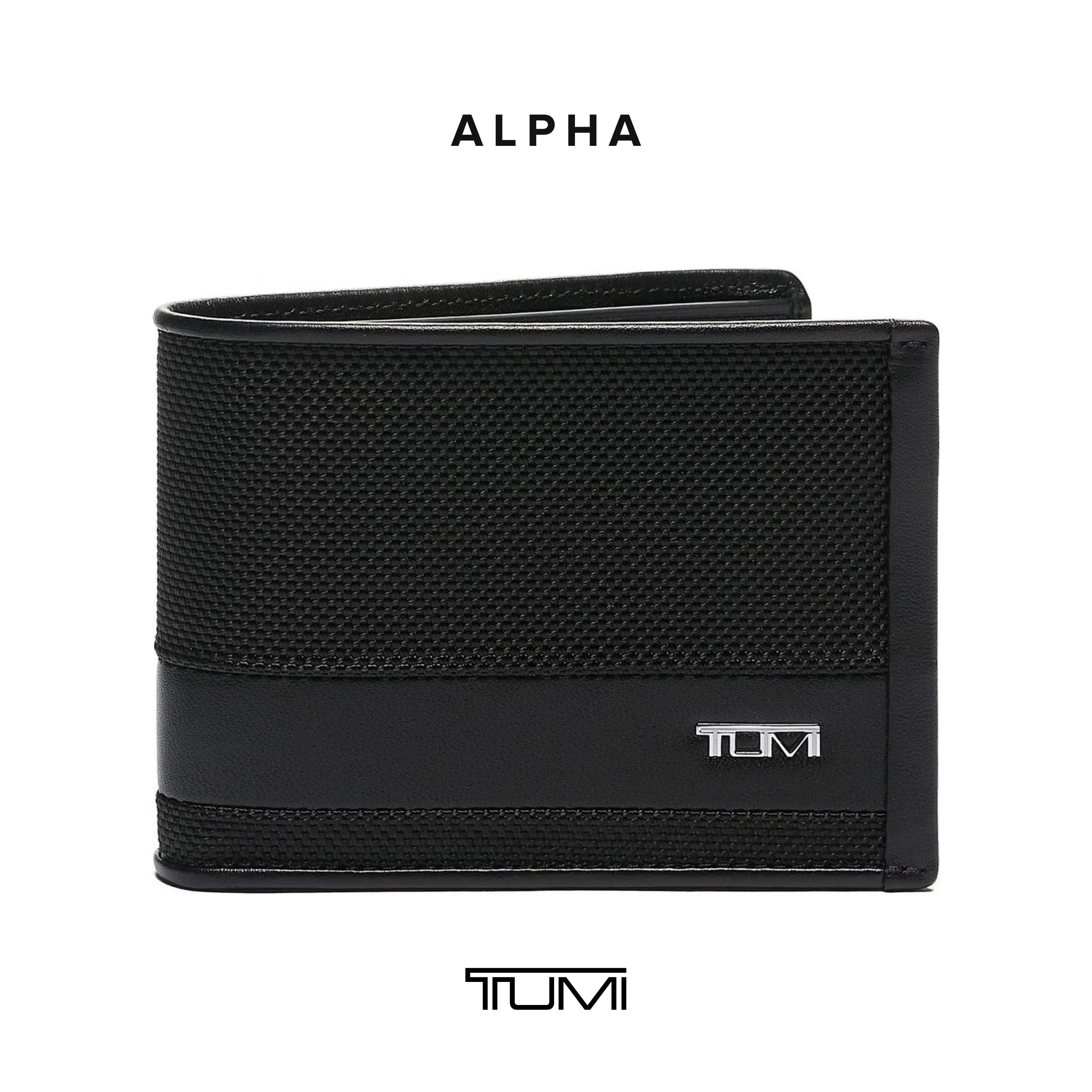 Foto 7 pulgar | Cartera Tumi Alpha De Nailon Balístico Con Doble Pliegue, Color Negro - Venta Internacional.