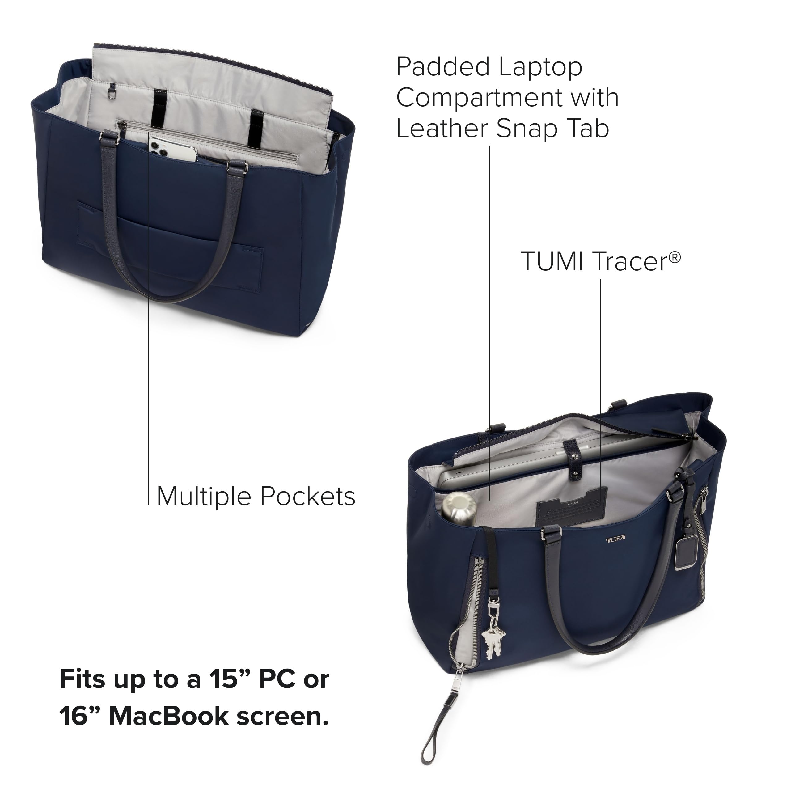 Foto 4 pulgar | Bolso De Mano Tumi Voyageur Valetta Para Mujer, De Nailon Índigo, Talla Grande - Venta Internacional.