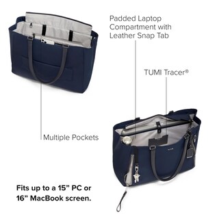 Foto 3 | Bolso De Mano Tumi Voyageur Valetta Para Mujer, De Nailon Índigo, Talla Grande - Venta Internacional.